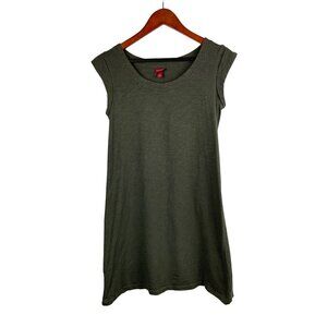 Merona Womens XS Olive Green Sleeveless Shift Dress 100% Cotton